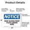 Signmission Roof Access Point Place Ladder Here OSHA Notice Sign, Aluminum, 24in W x 18in L, 2PK OS-2PACK-NS-A-1824-L-18120 - alternate 2